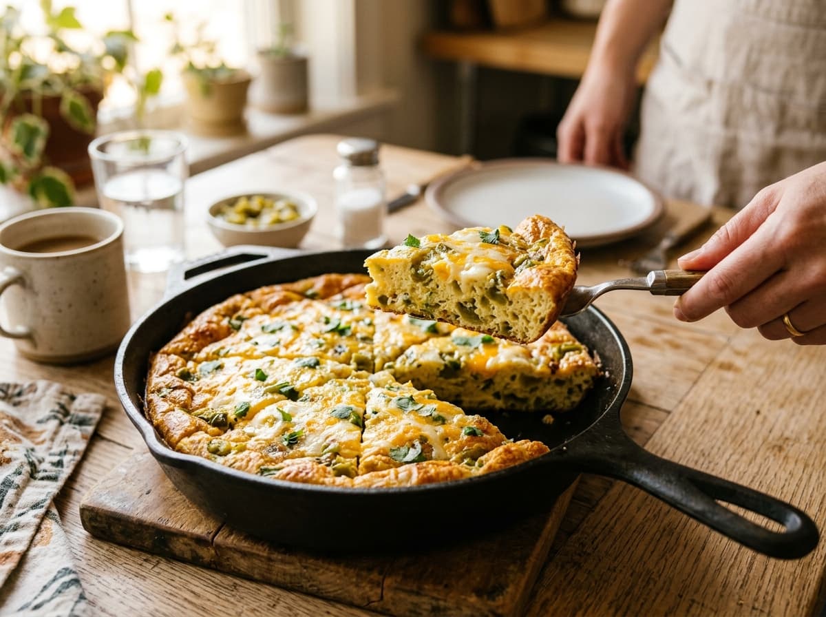 green chile frittata