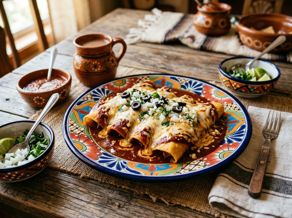 enchiladas, sonora style