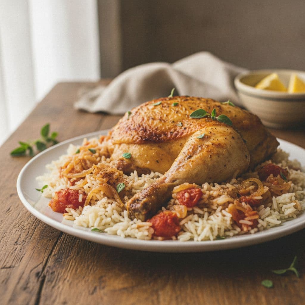 greek chicken with rice