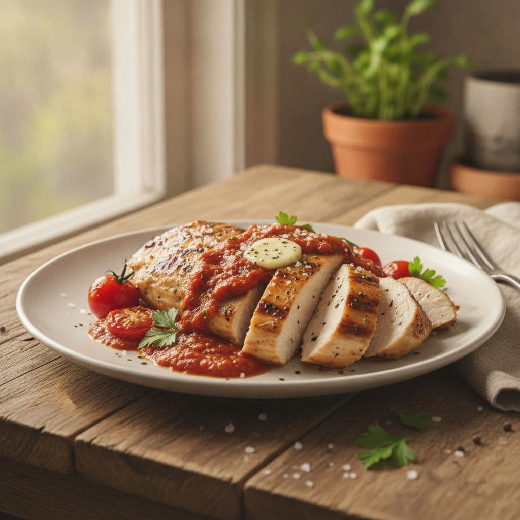 Herb-Tomato Grilled Chicken
