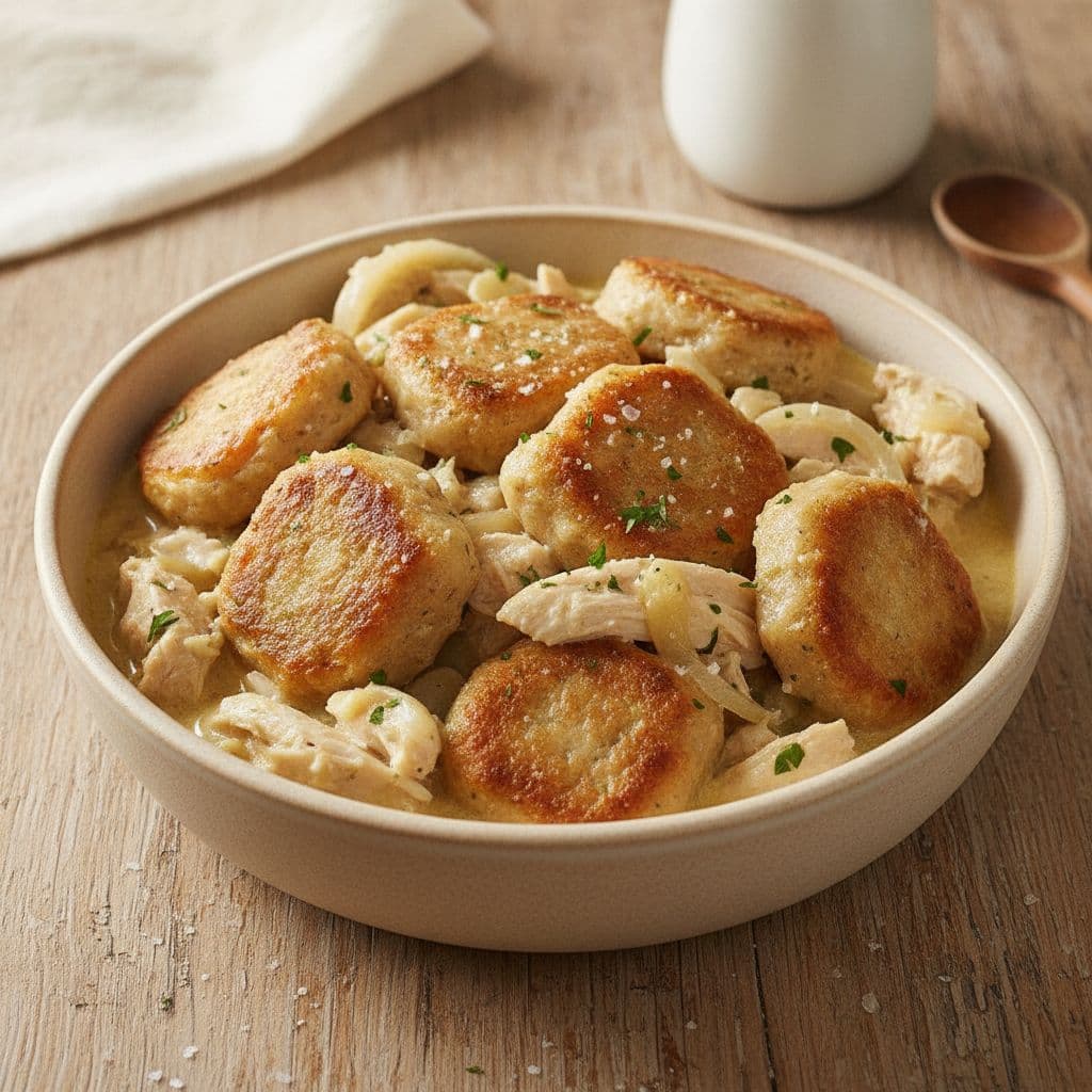 Crockpot Chicken & Herb Dumplings