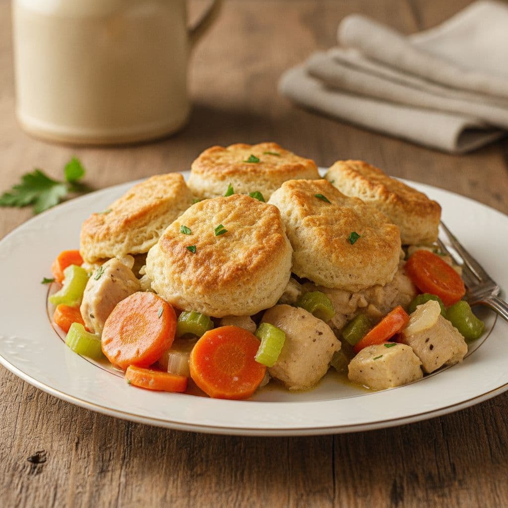 Chicken Biscuit Casserole