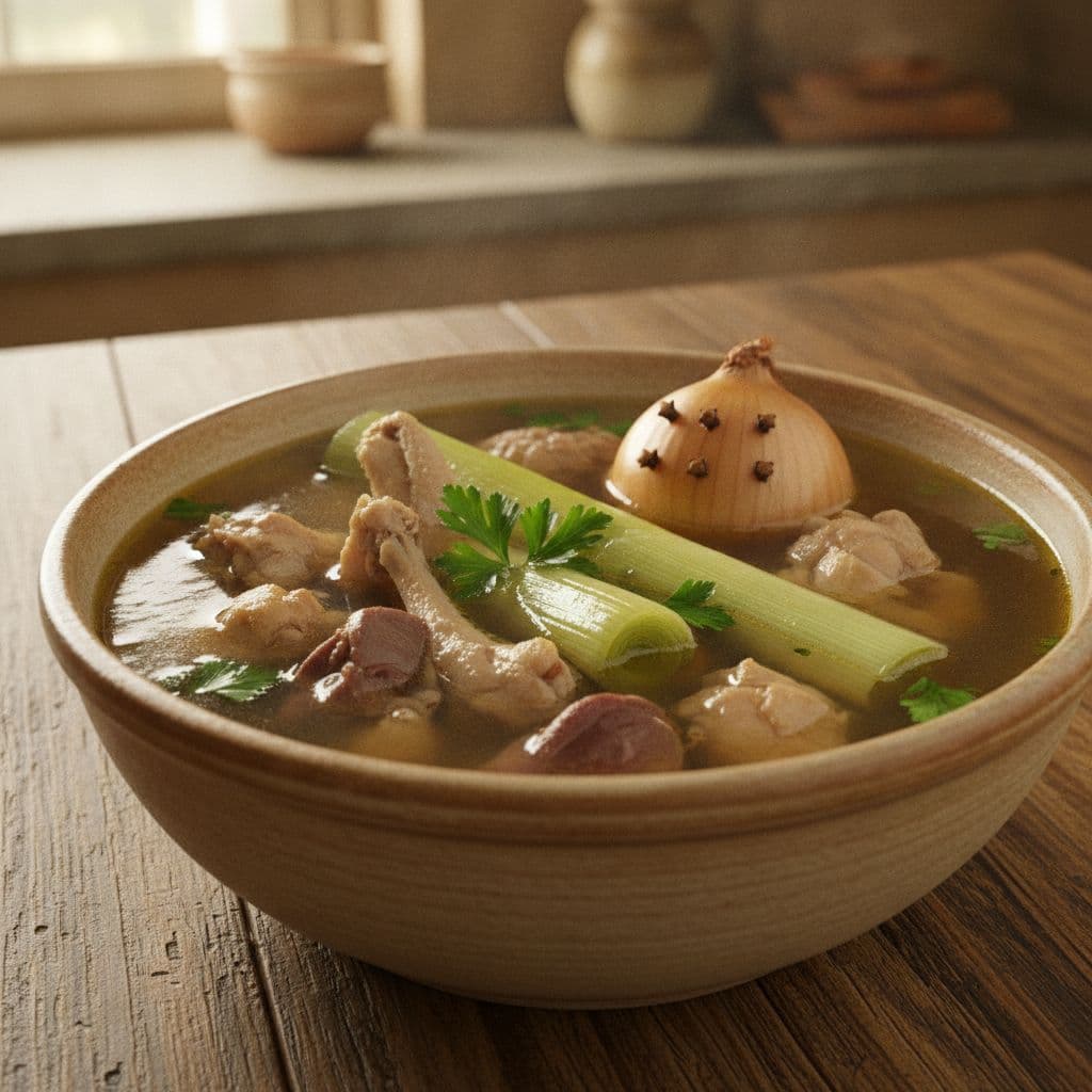 Chicken Stock Or Broth By James Beard, Chef