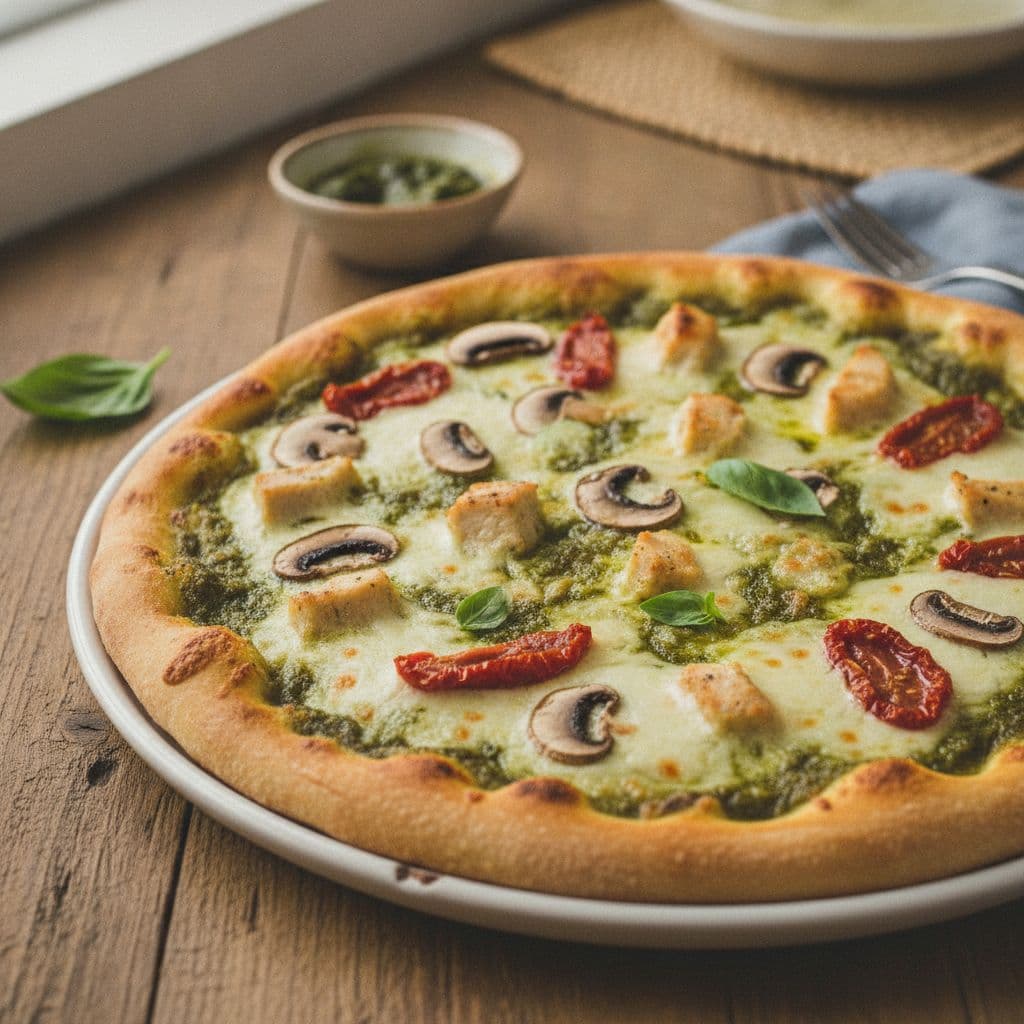 Pesto Chicken Pizza