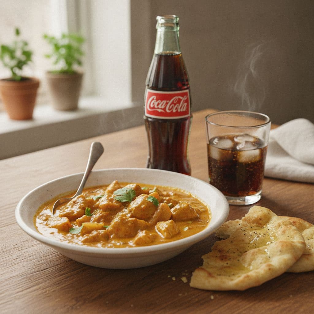 Indian Chicken Curry - with Coke