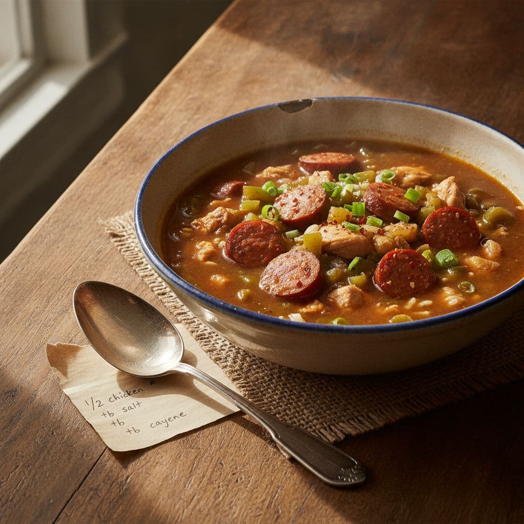 Queen Ida's Chicken and Sausage Gumbo