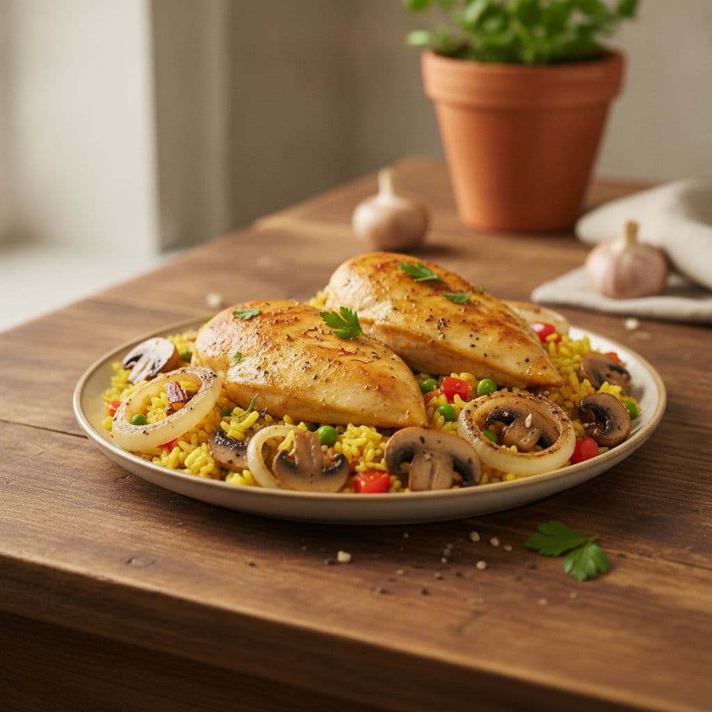 Spanish Saffron Chicken