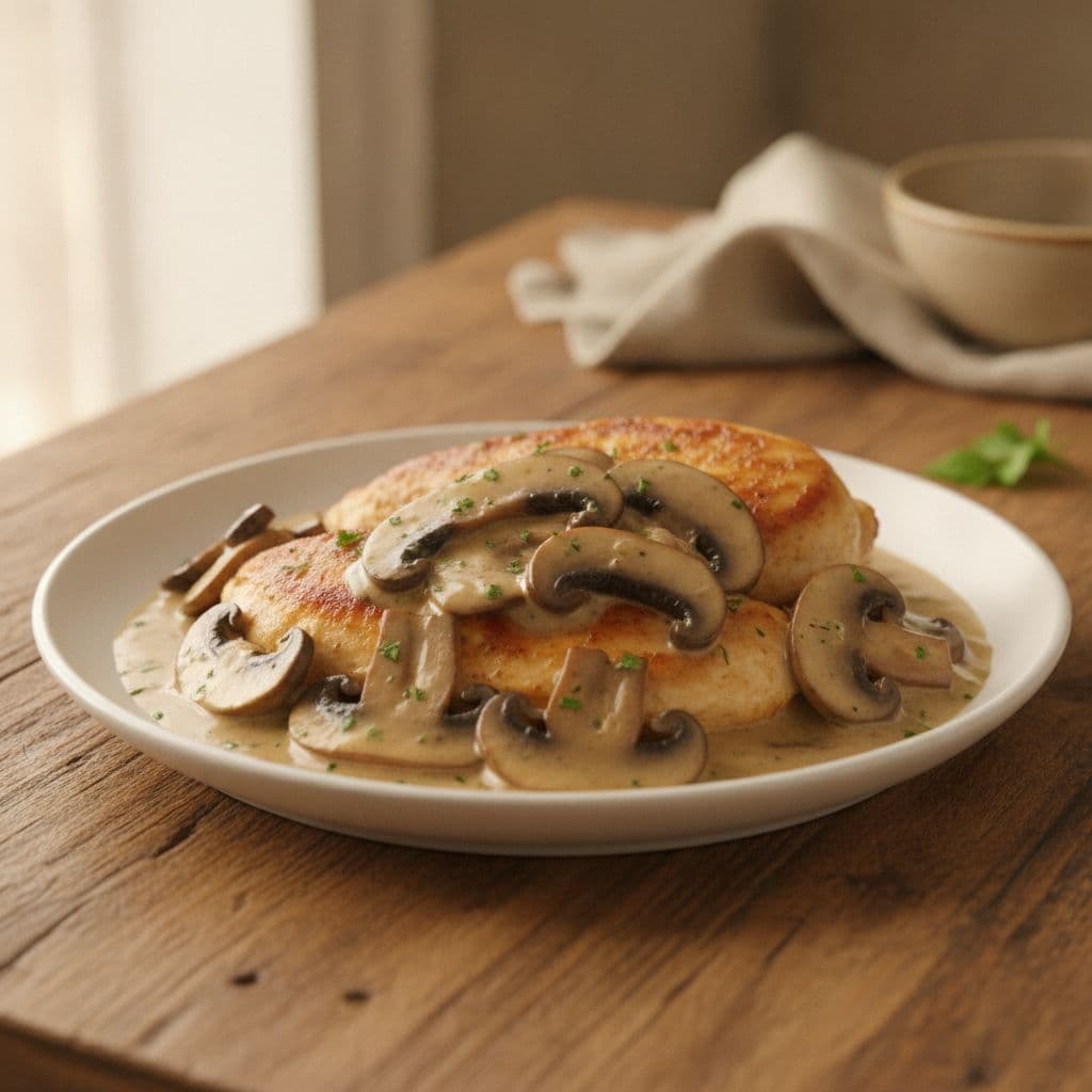 Chicken with Portobello Mushroom Sauce