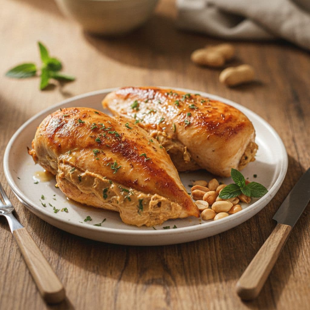 Peanut Stuffed Chicken Breast