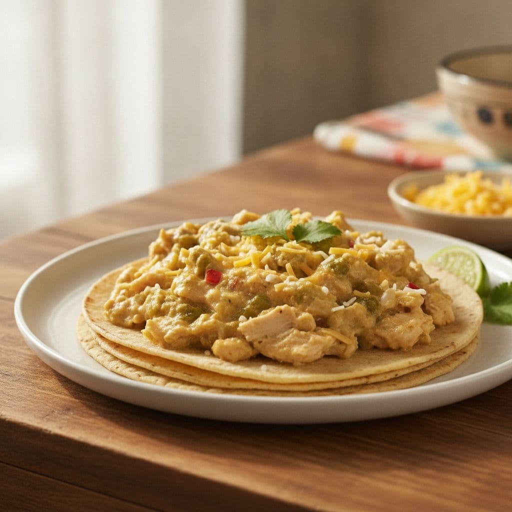 Crock Pot Chicken Tortillas