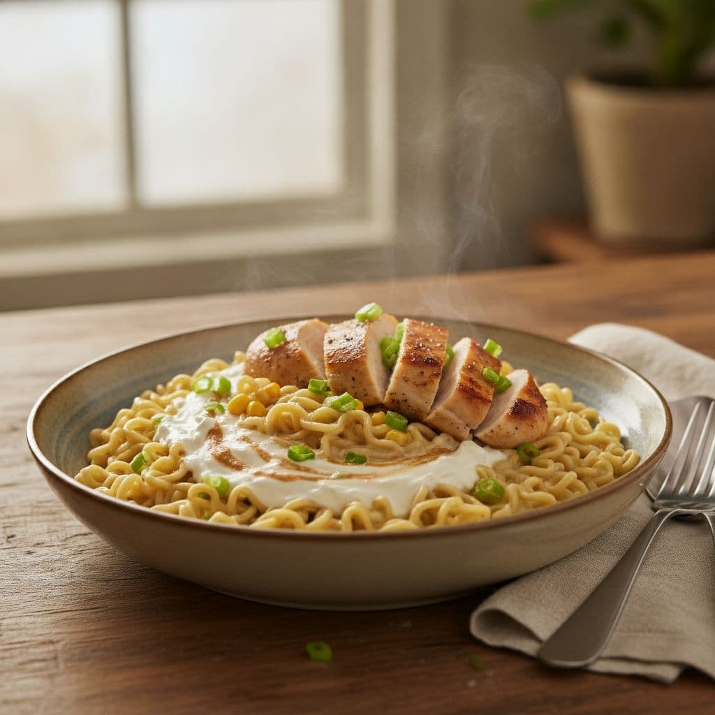 Chicken and Ramen Noodles