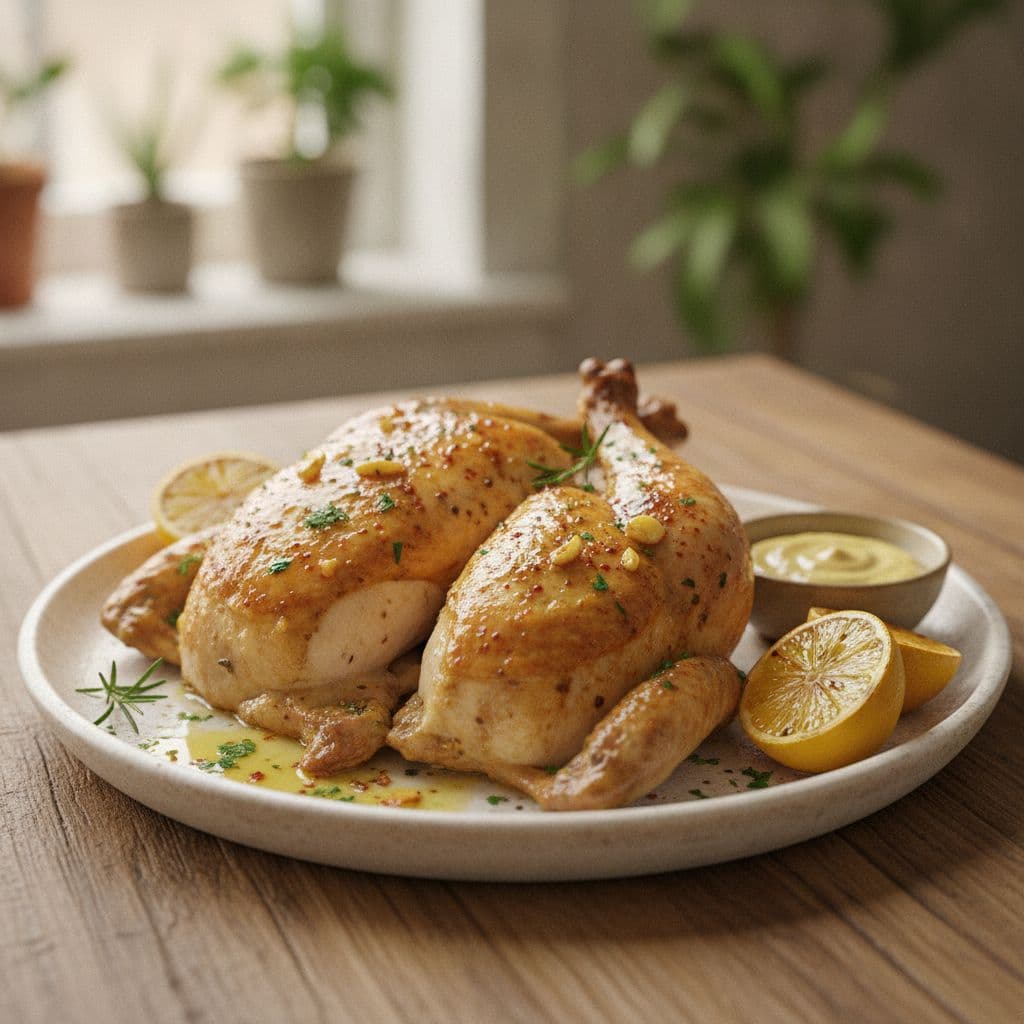 deviled chicken halves