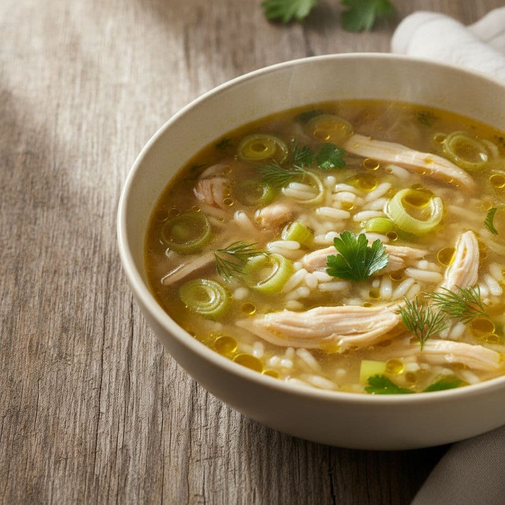 chicken rice soup
