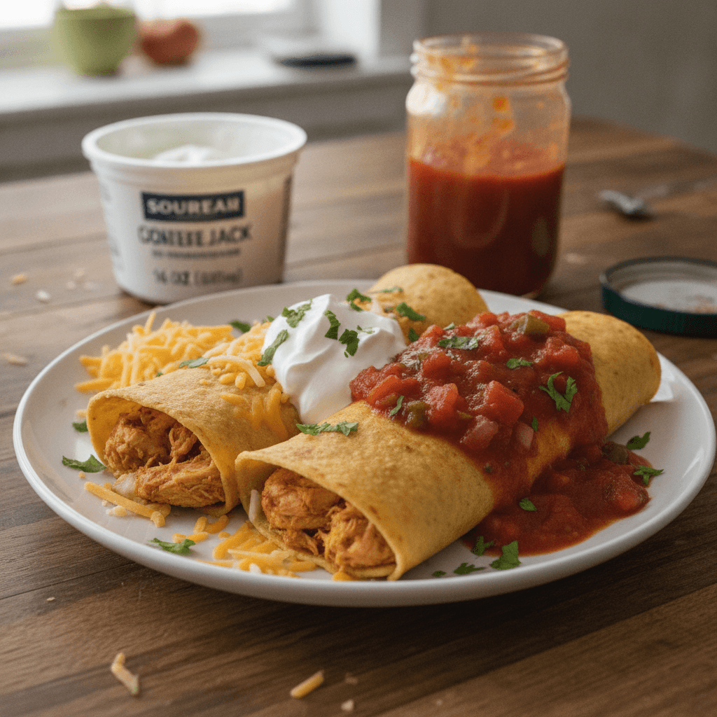 chicken and sour cream enchiladas