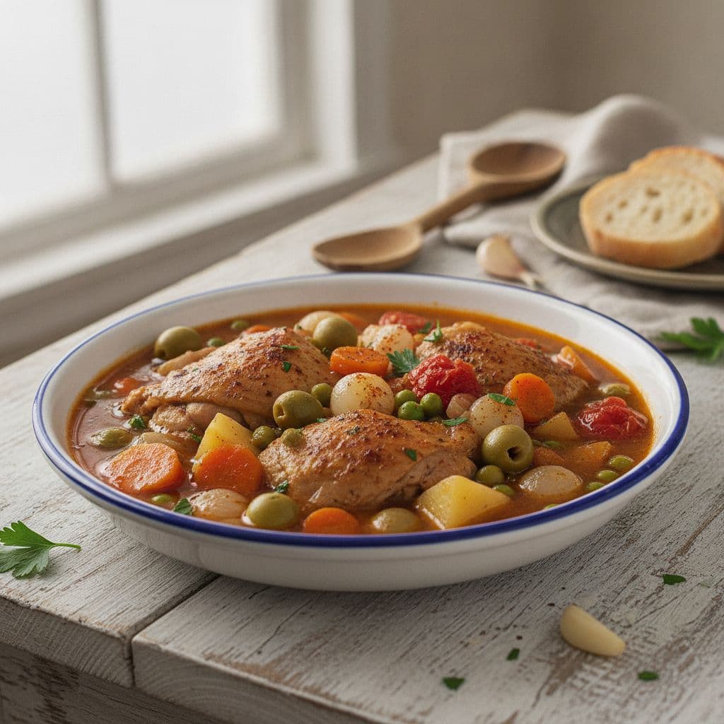 chicken stew (estofado de pollo)