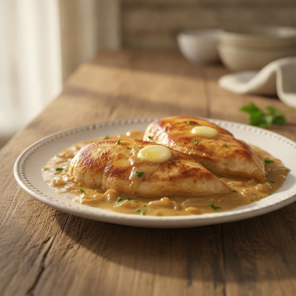 chicken breasts with sherried cream sauce