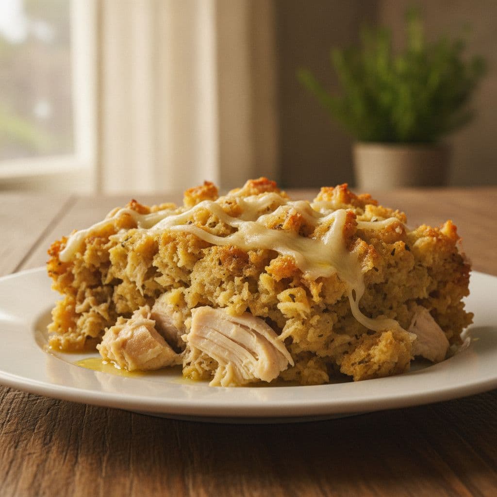 chicken stuffing casserole