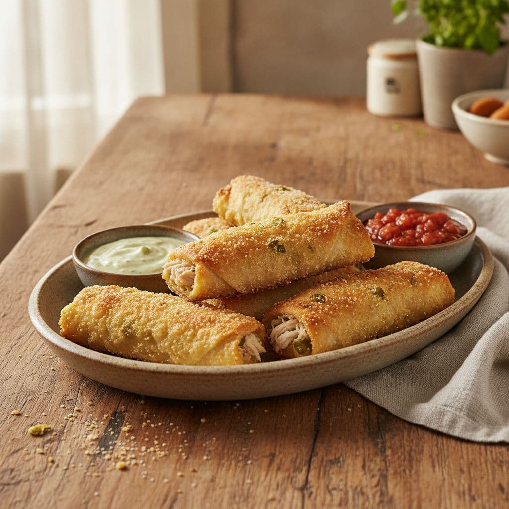 goldie's sports cafe green chile chicken rolls